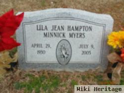 Lila Jean Hampton Minnick Myers