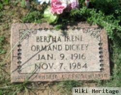 Bertha Irene Ormand Dickey