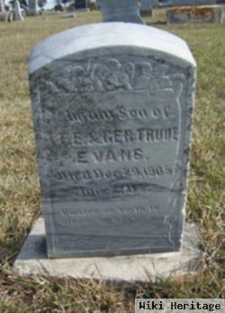 Infant Son Evans