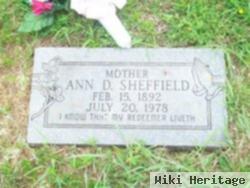 Ann D. "annie" Sheffield