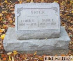 Sadie E Shick