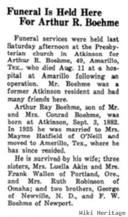 Arthur R. Boehme