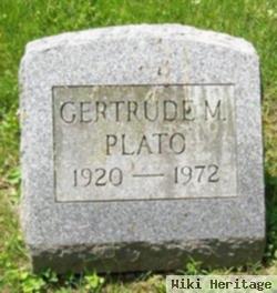 Gertrude M Plato