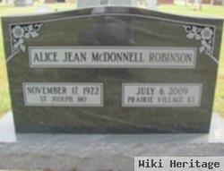 Alice Jean Mcdonnell Robinson