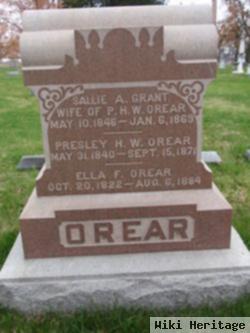 Sallie A. Grant Orear