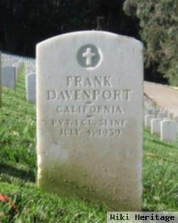 Pfc Frank Davenport