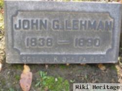 Sgt John G. Lehman