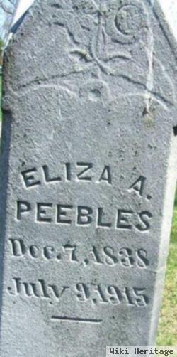 Eliza A. Peebles