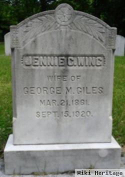 Jennie C Wing Giles