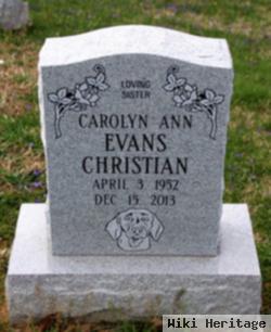 Carolyn Ann Evans Christian