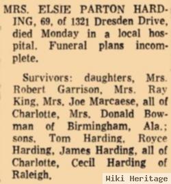 Elsie Etta Parton Harding