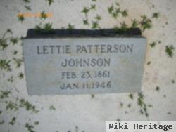 Lettie Patterson Johnson