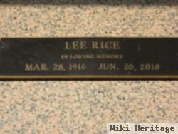 Lee Rice