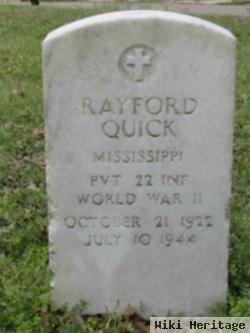 Pvt Rayford Quick