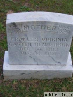 Frances Virginia Carter Henderson