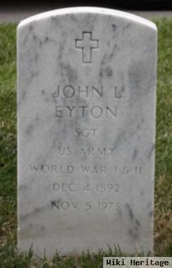 John L Eyton