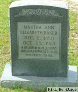 Martha Ann Elizabeth Nettles Baker