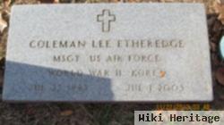 Msgt Coleman Lee Etheredge