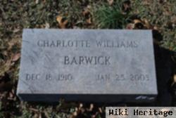 Charlotte Williams Barwick