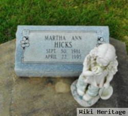 Martha Ann Hicks