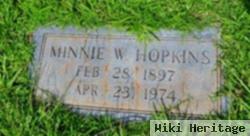 Minnie W Hopkins