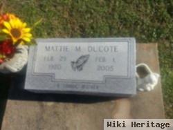 Mattie Mary Matthews Ducote