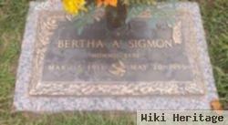 Bertha A. Sigmon