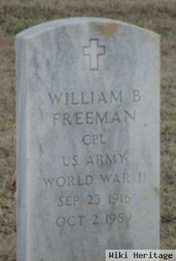 William B Freeman