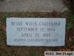 Bessie Wills Callender