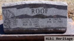 Lydia "susie" Roof