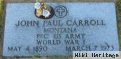 Pfc John Paul Carroll