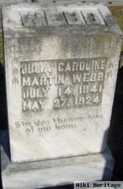 Julia Caroline Martin Webb