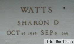 Sharon D Watts