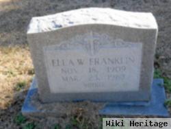 Ella W. Franklin