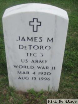 James M Detoro