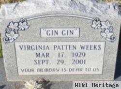 Virginia "gin Gin" Patton Weeks