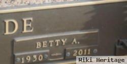 Betty A Wade