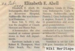 Elizabeth E. Howson Abell