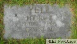 Bertha Jennie Yell