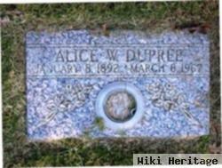 Alice W. Dupree