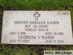 Melvin Donald Kaser