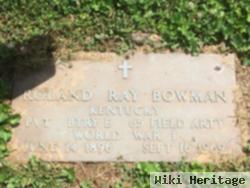 Pvt Roland Ray Bowman