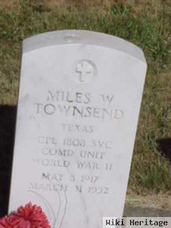 Miles W Townsend