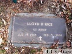 Lloyd D Rice