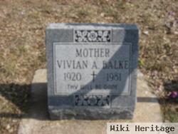 Vivian A Balke