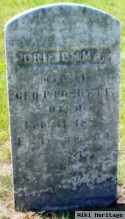 Ora Emma "orie" Adams Foskett