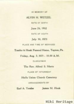 Alvin H. Wetzel