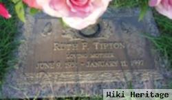 Ruth F Tipton