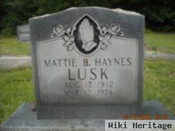 Mattie Lee Haynes Bagwell Lusk