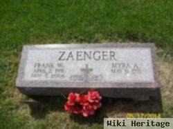 Frank W Zaenger